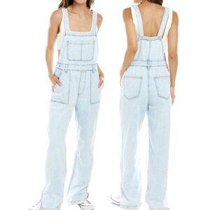 WeWoreWhat Blue Denim Overalls Classic Adjustable Straps